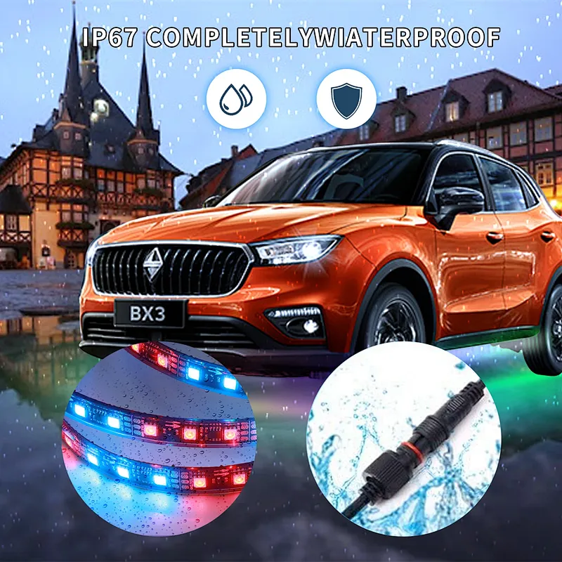 Intelligent Control Outdoor Waterproof Rgbic Car Bottom Light Strip